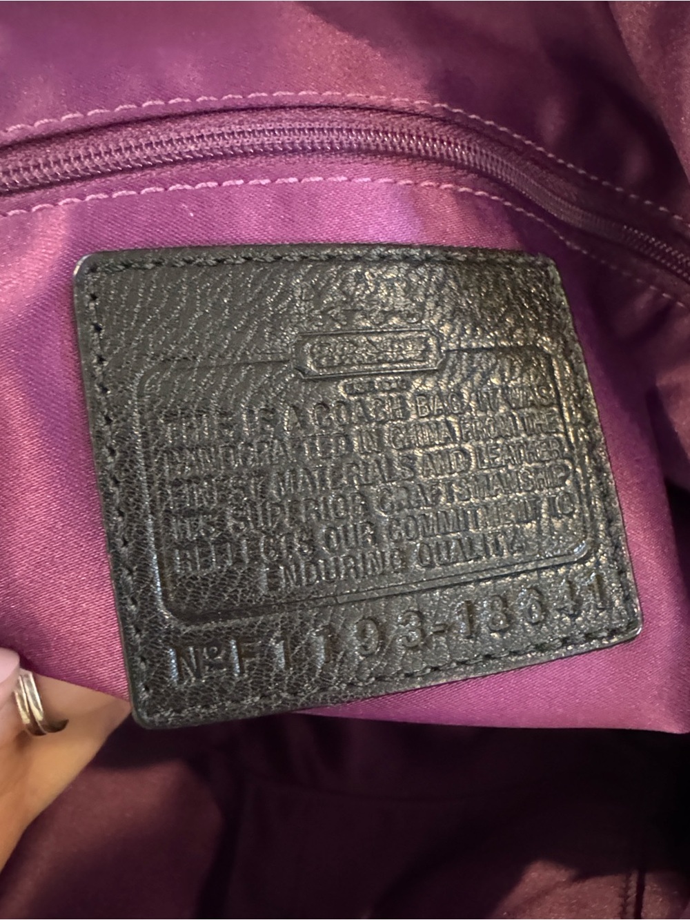 EUC Coach Madison Lindsey Black Leather Handbag - Picture 7 of 8
